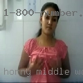 Horny middle women