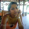 Numbers girls looking